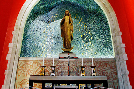 Altar of the Main Shrine at Aylesford England dedicated to Our Lady of the Assumption