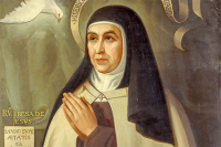 Teresa of Ávila, in the Carmelite Convent of Seville, 16th century.